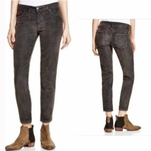 Free People Charcoaled Corduroy Straight Leg pants, size29 - Picture 2 of 4